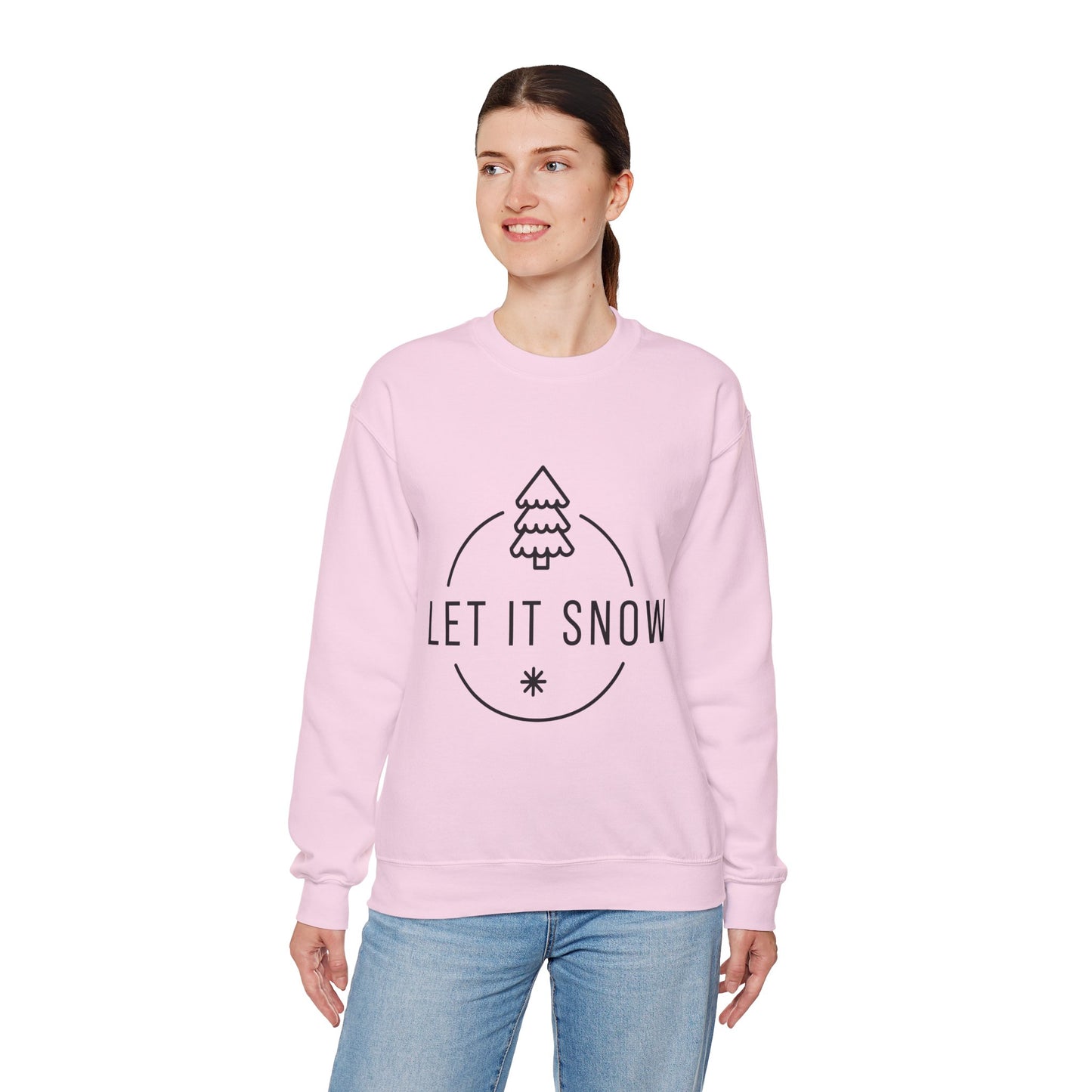 Cozy Holiday Sweatshirt - Let It Snow, Christmas Gift, Winter Apparel, Unisex Crewneck, Festive Outfit, Gift for Her