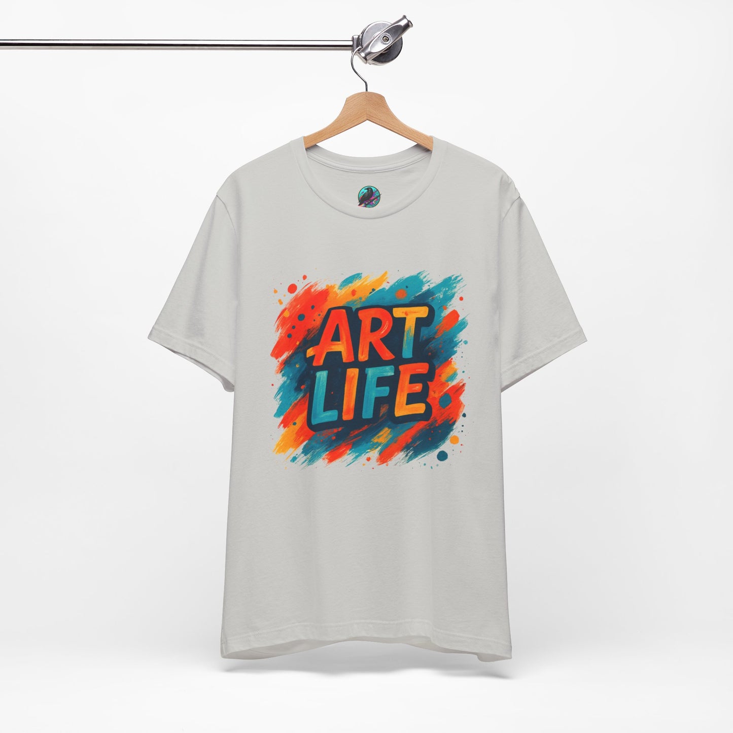 Art Life Graphic Tee - Colorful Painter Brushstroke T‑Shirt Printify