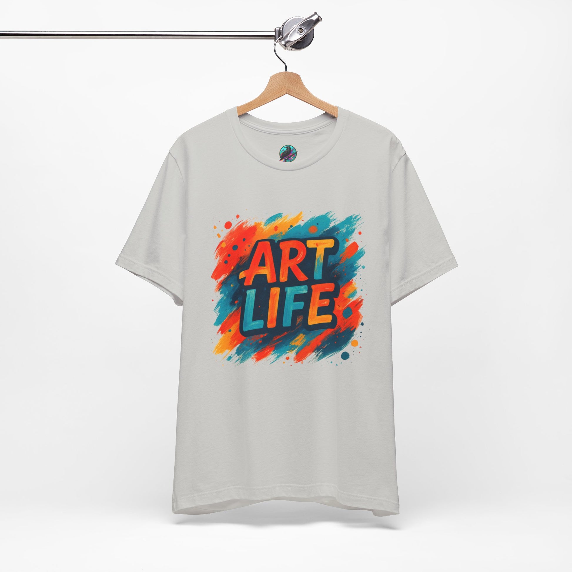 Art Life Graphic Tee - Colorful Painter Brushstroke T‑Shirt Printify