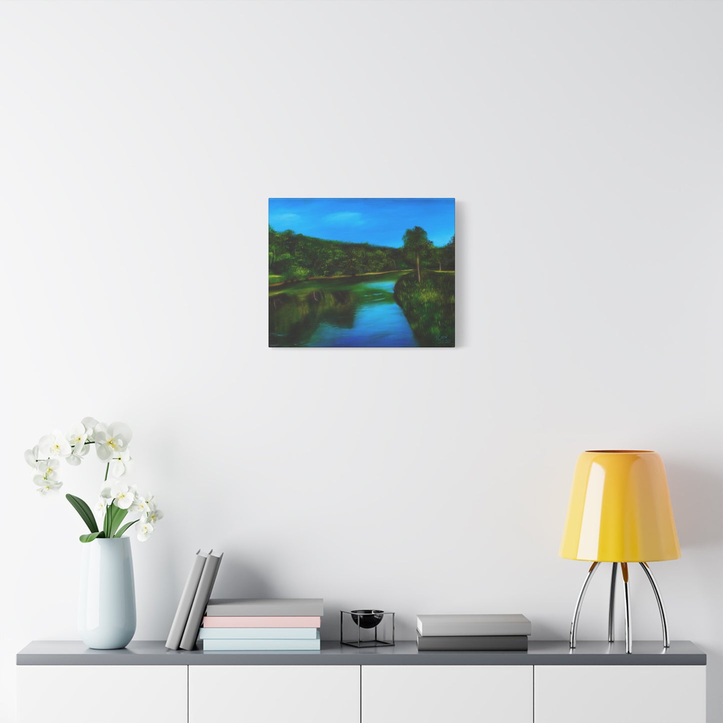 Riverside Reflections - Canvas Print
