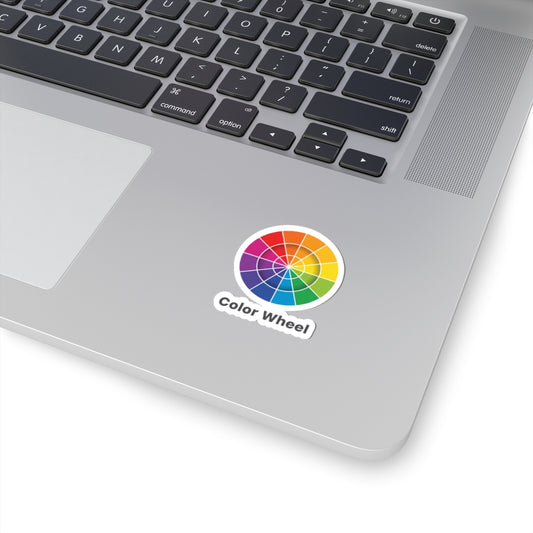 Color Wheel Sticker - Rainbow Palette Design for Laptops, Planners & Art Supplies Printify