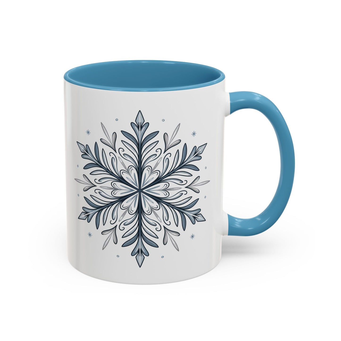 Cozy Winter Accent Coffee Mug - Perfect Gift for Hot Beverage Lovers, Seasonal Decor, Snowflake Design, Winter Mug, Holiday Cheer