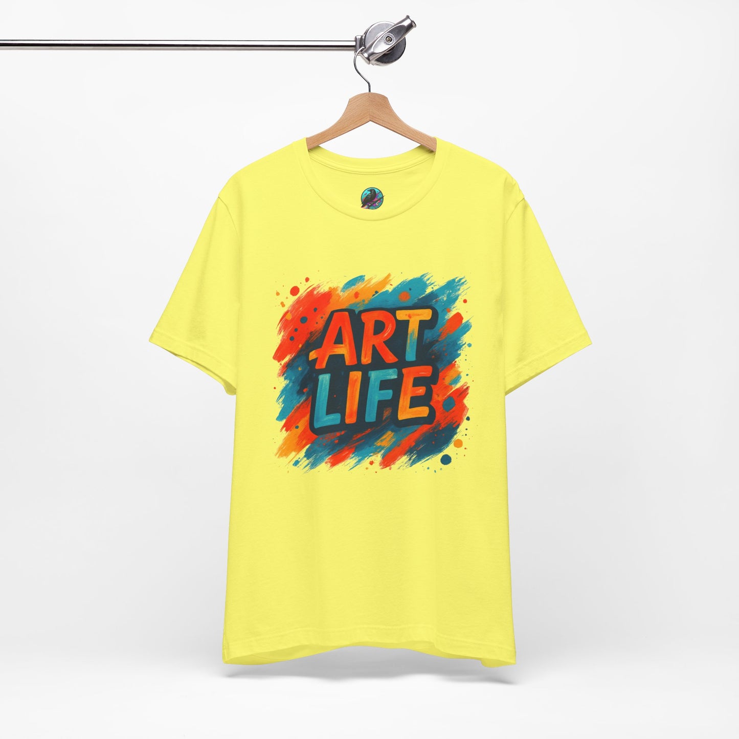 Art Life Graphic Tee - Colorful Painter Brushstroke T‑Shirt Printify
