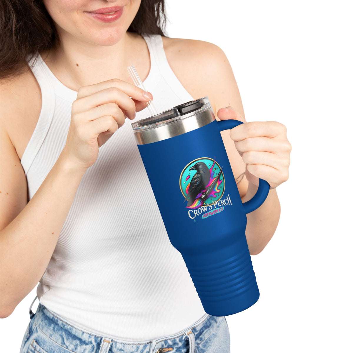 Crow's Perch Artworks Insulated Travel Mug, 40oz