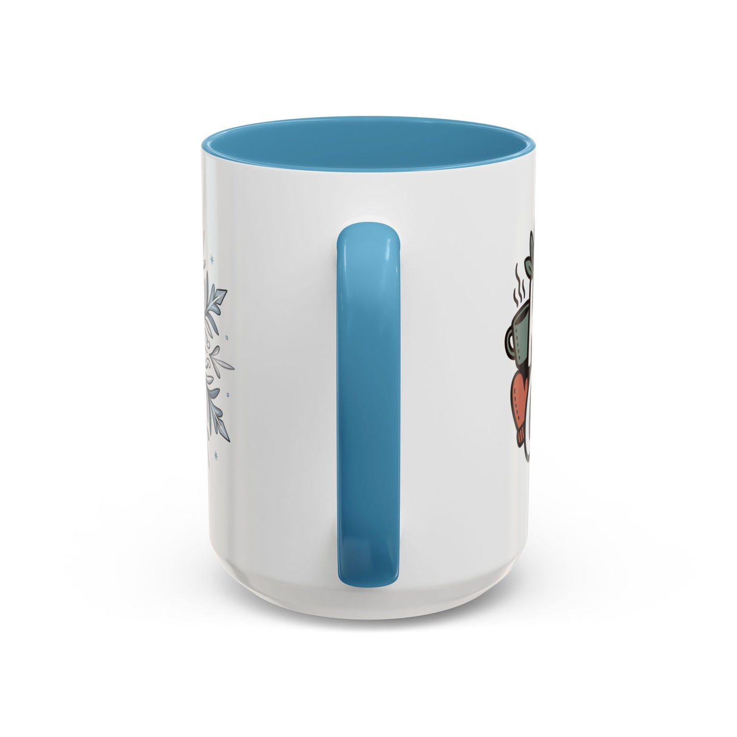 Cozy Winter Accent Coffee Mug - Perfect Gift for Hot Beverage Lovers, Seasonal Decor, Snowflake Design, Winter Mug, Holiday Cheer