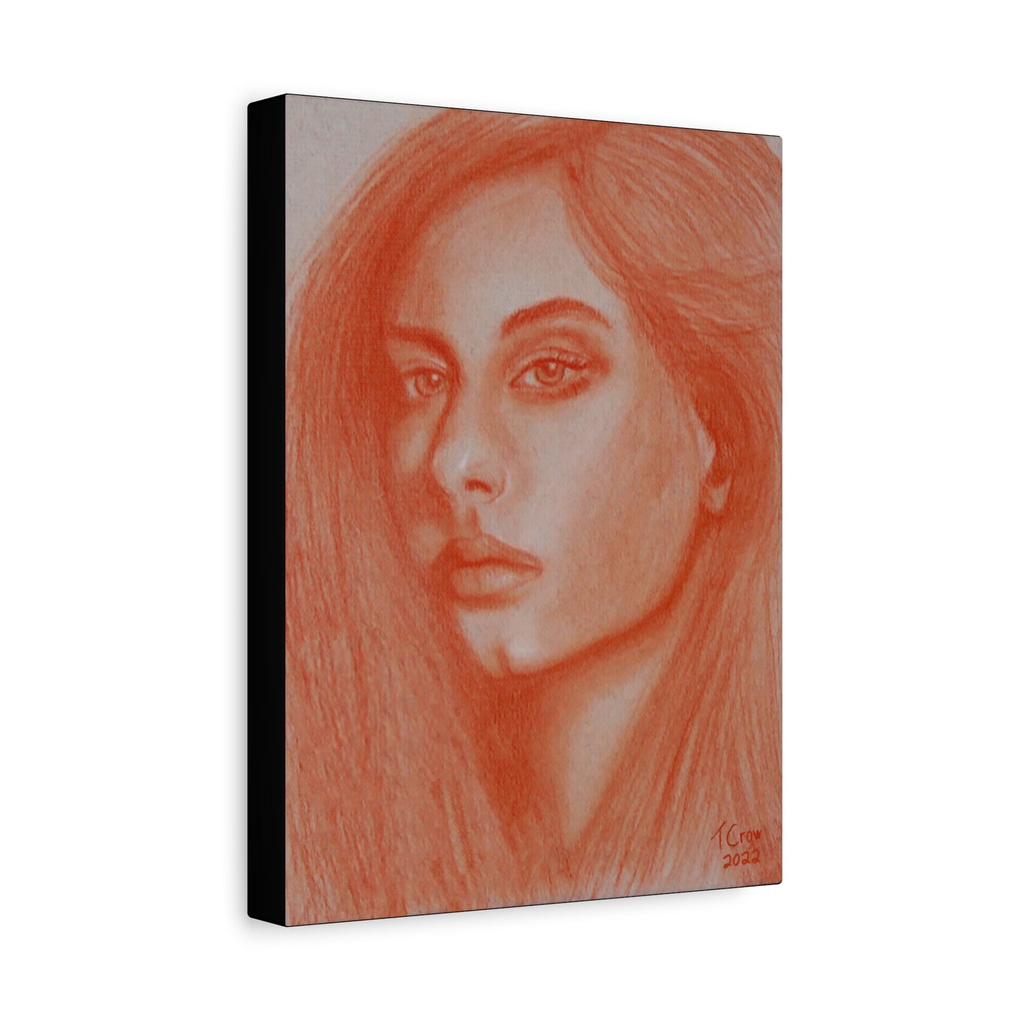 Artistic Portrait Canvas Wall Art - Stretched Matte 1.25"