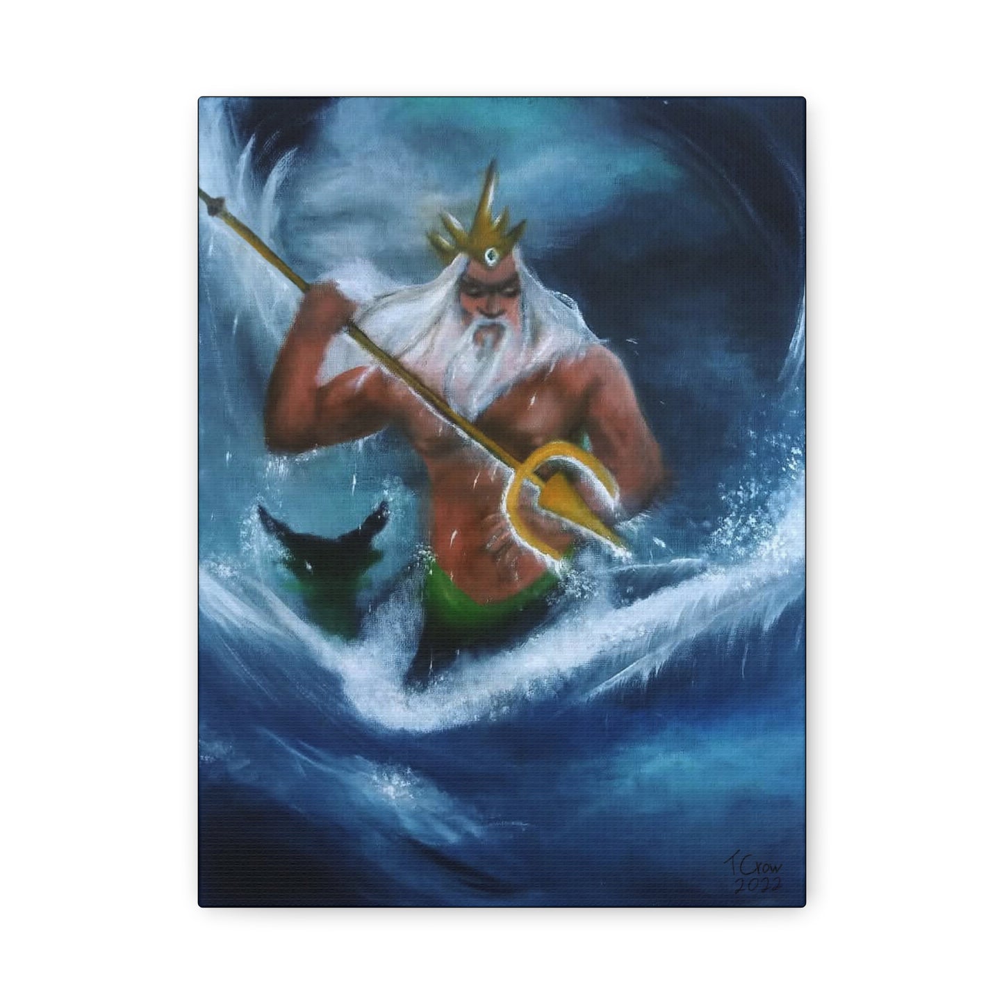 King Triton Matte Canvas Wall Art
