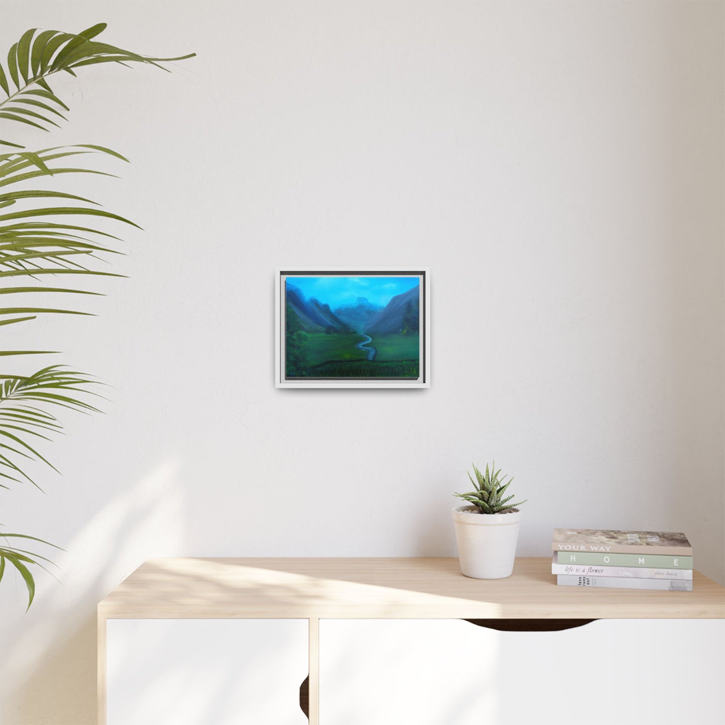 Whispers of the Valley - Framed Matte Canvas Art print