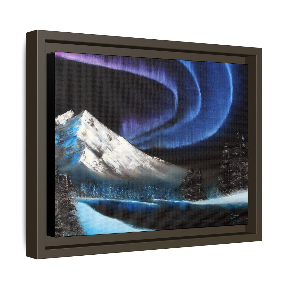 Beneath the Violet Sky - Framed Canvas Print
