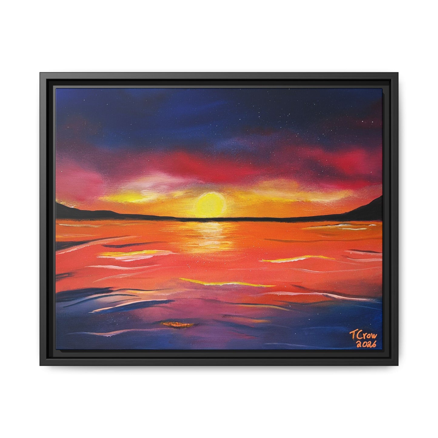 Coastal Dreams - Framed Canvas Print Printify