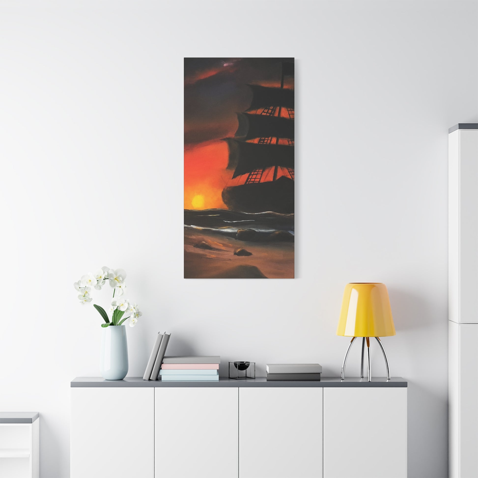 Pirate Ship Panel 2 - Canvas Print Printify
