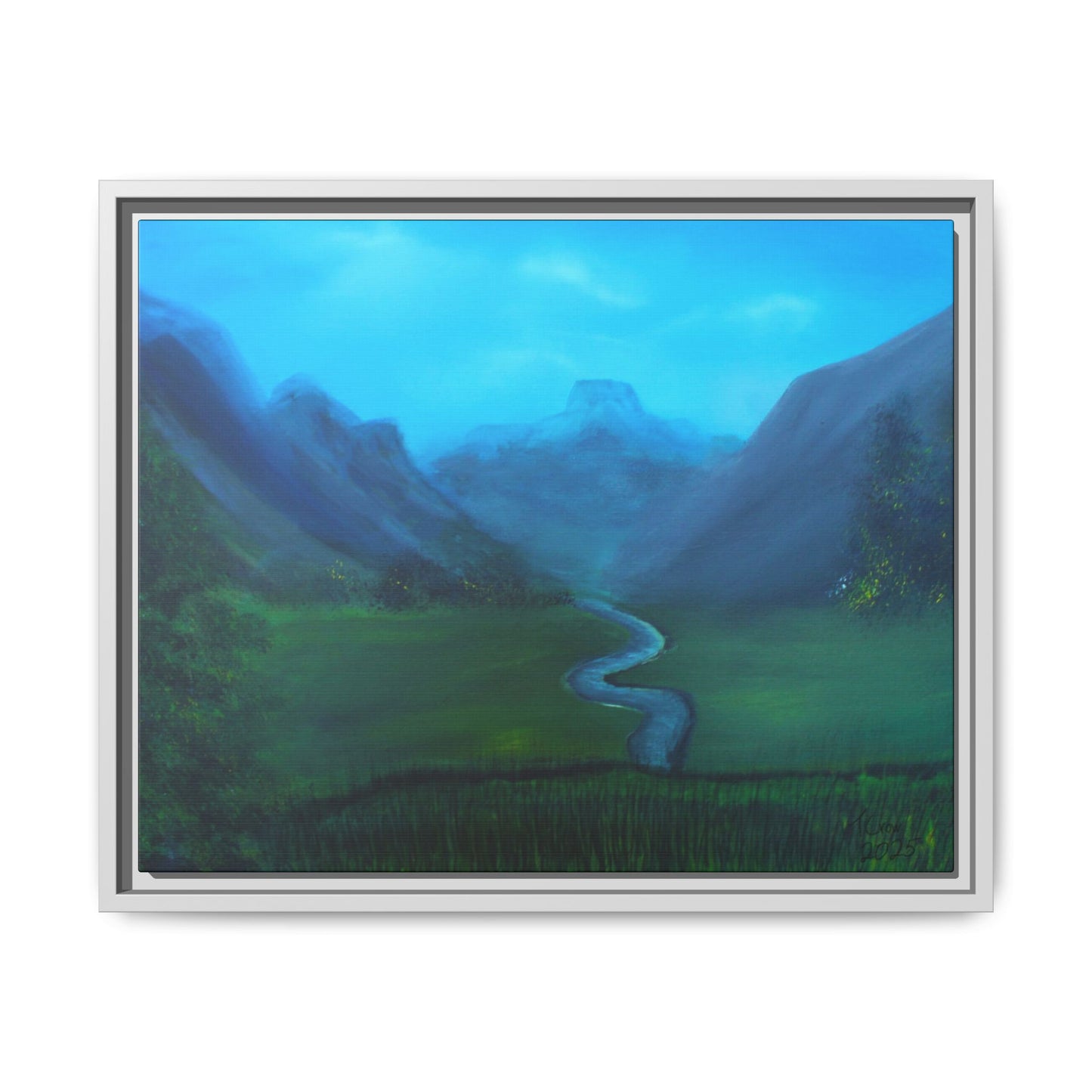Whispers of the Valley - Framed Canvas Print