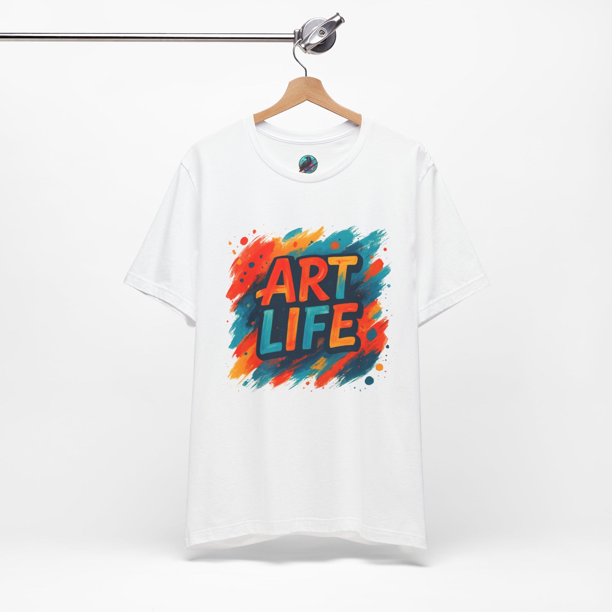 Art Life Graphic Tee - Colorful Painter Brushstroke T‑Shirt Printify