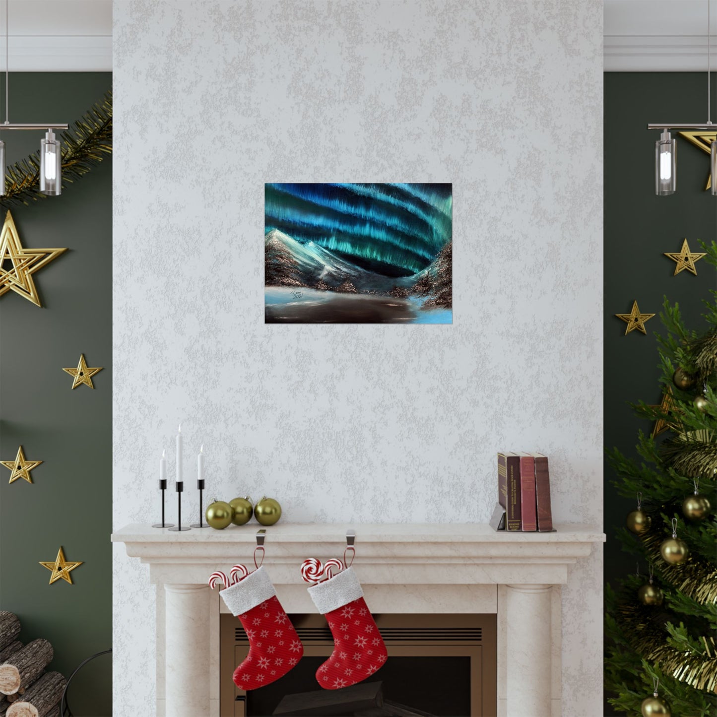 Frozen Sky's Glow - Matte Poster Print