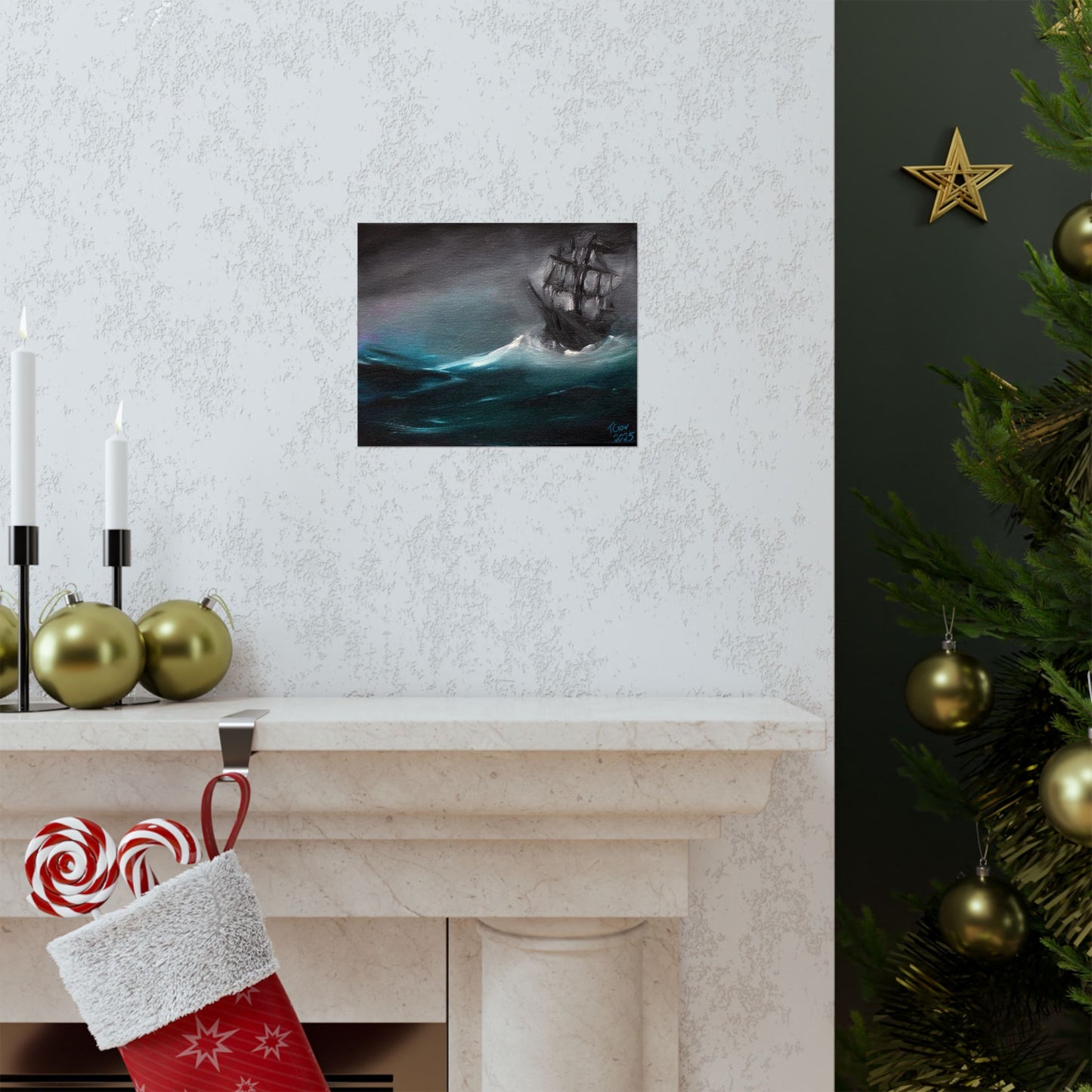 Stormy Seas - Matte Poster Print