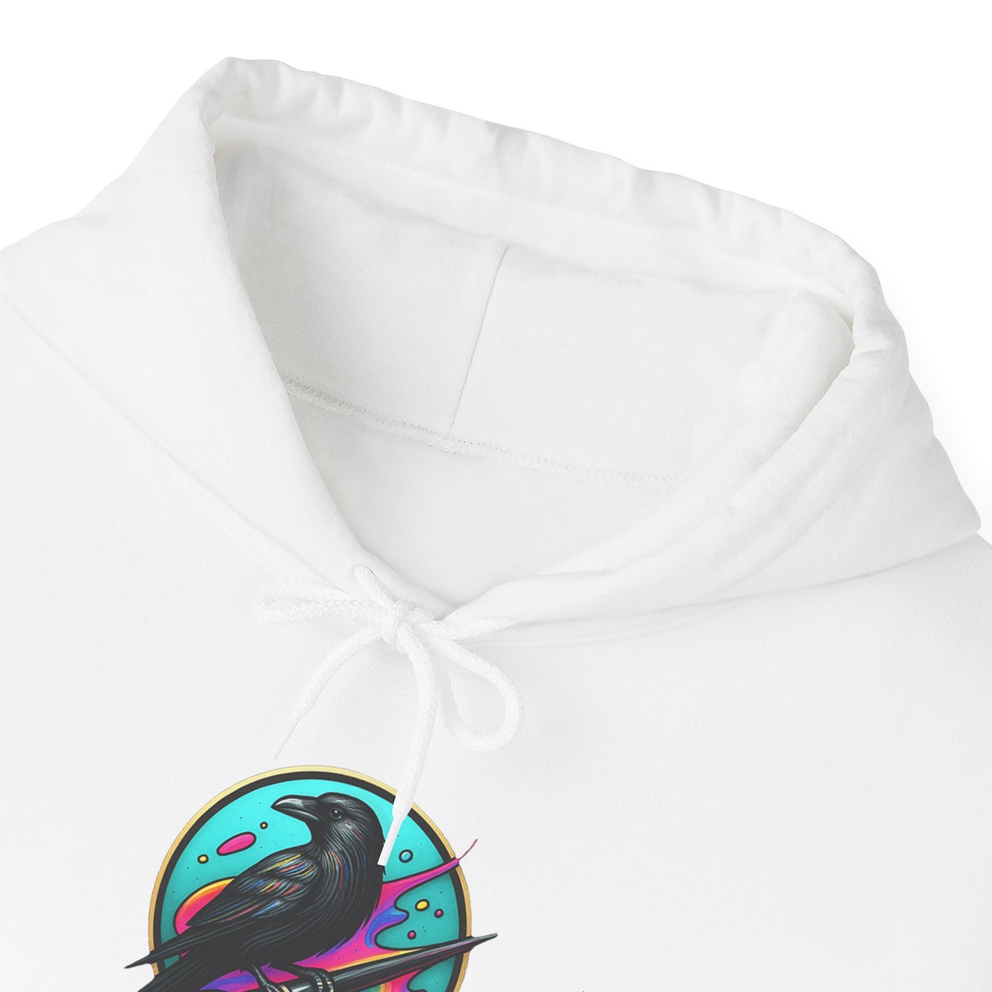 Crow's Perch Artworks Graphic Hoodie, Cozy Sweatshirt Gift, Stylish Layering Piece, Everyday Fashion Statement