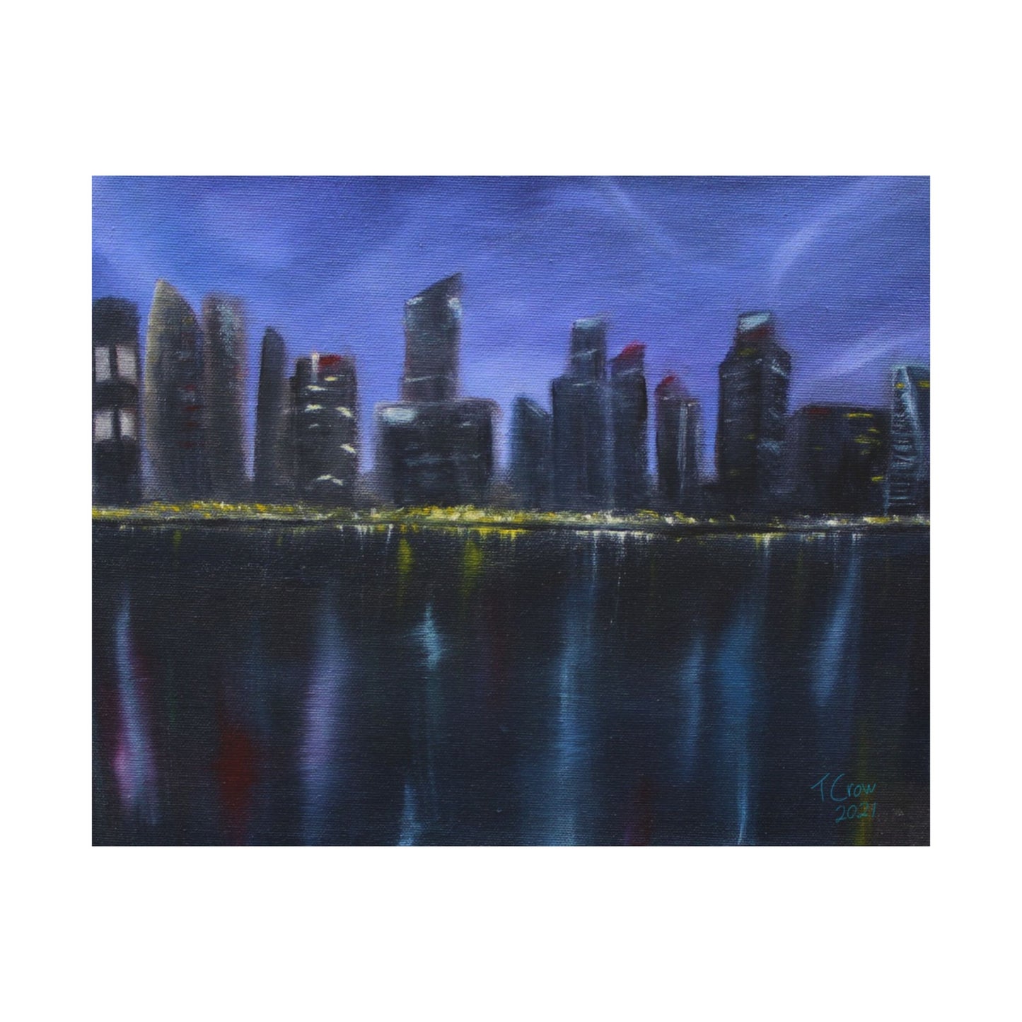 City Lights - Matte Poster Print Printify