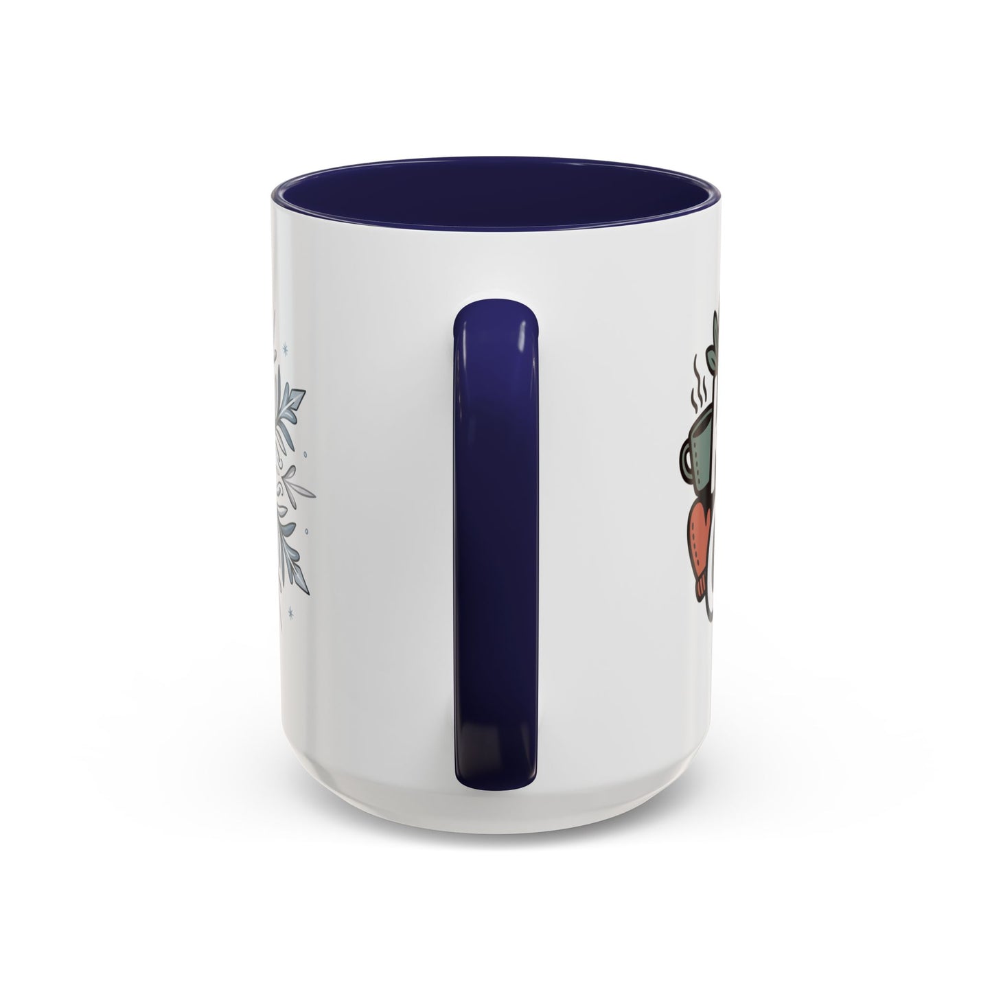 Cozy Winter Accent Coffee Mug - Perfect Gift for Hot Beverage Lovers, Seasonal Decor, Snowflake Design, Winter Mug, Holiday Cheer
