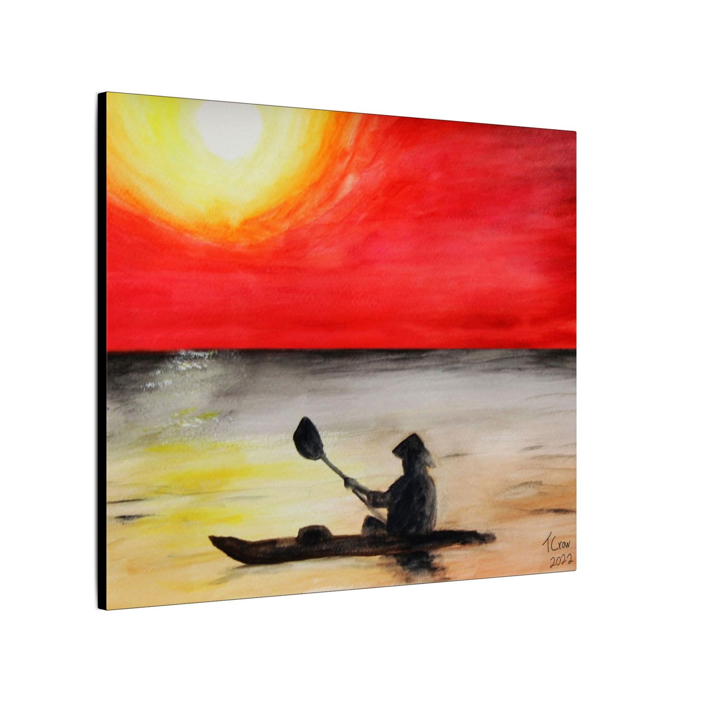 Kayaker at Sunset - Canvas Print