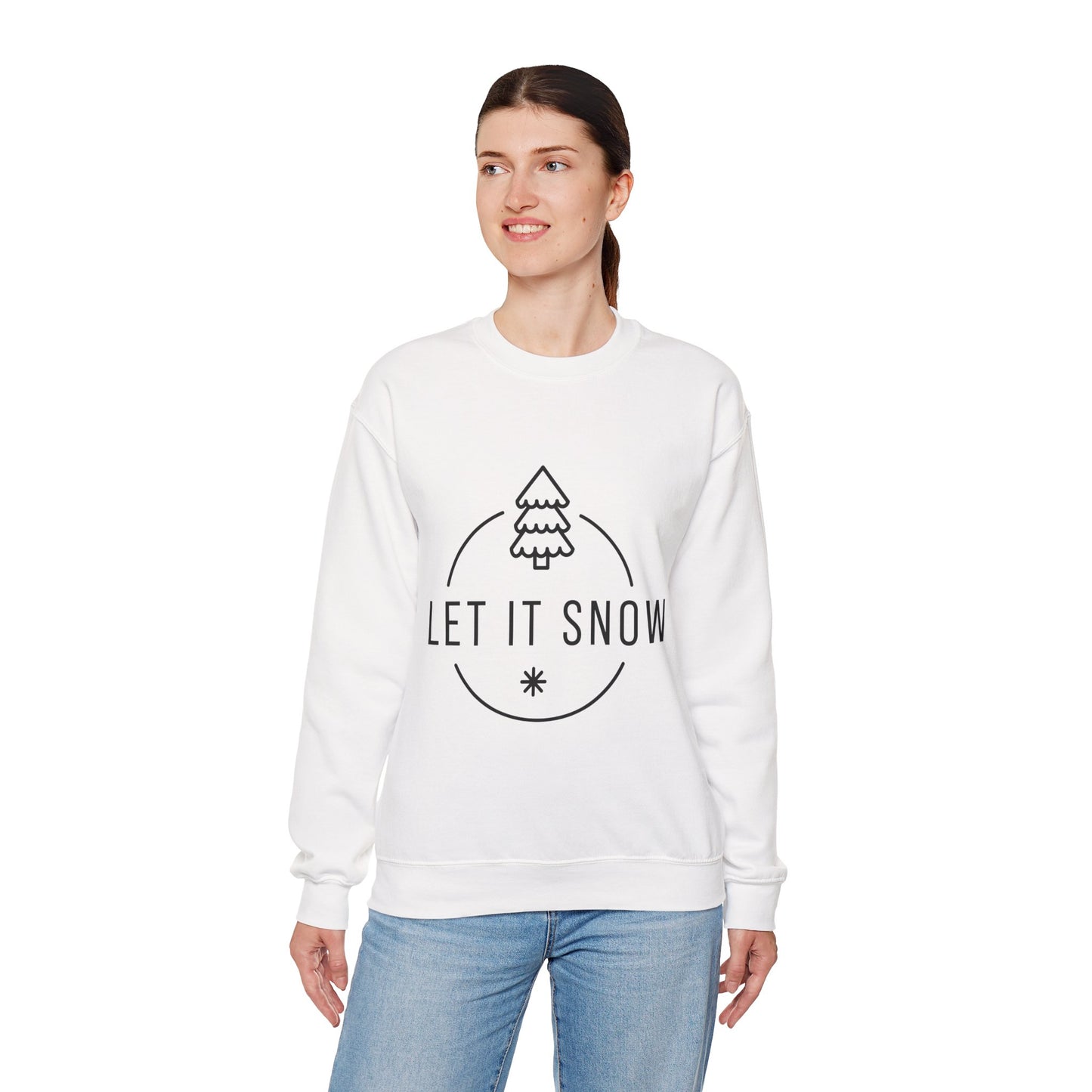 Cozy Holiday Sweatshirt - Let It Snow, Christmas Gift, Winter Apparel, Unisex Crewneck, Festive Outfit, Gift for Her