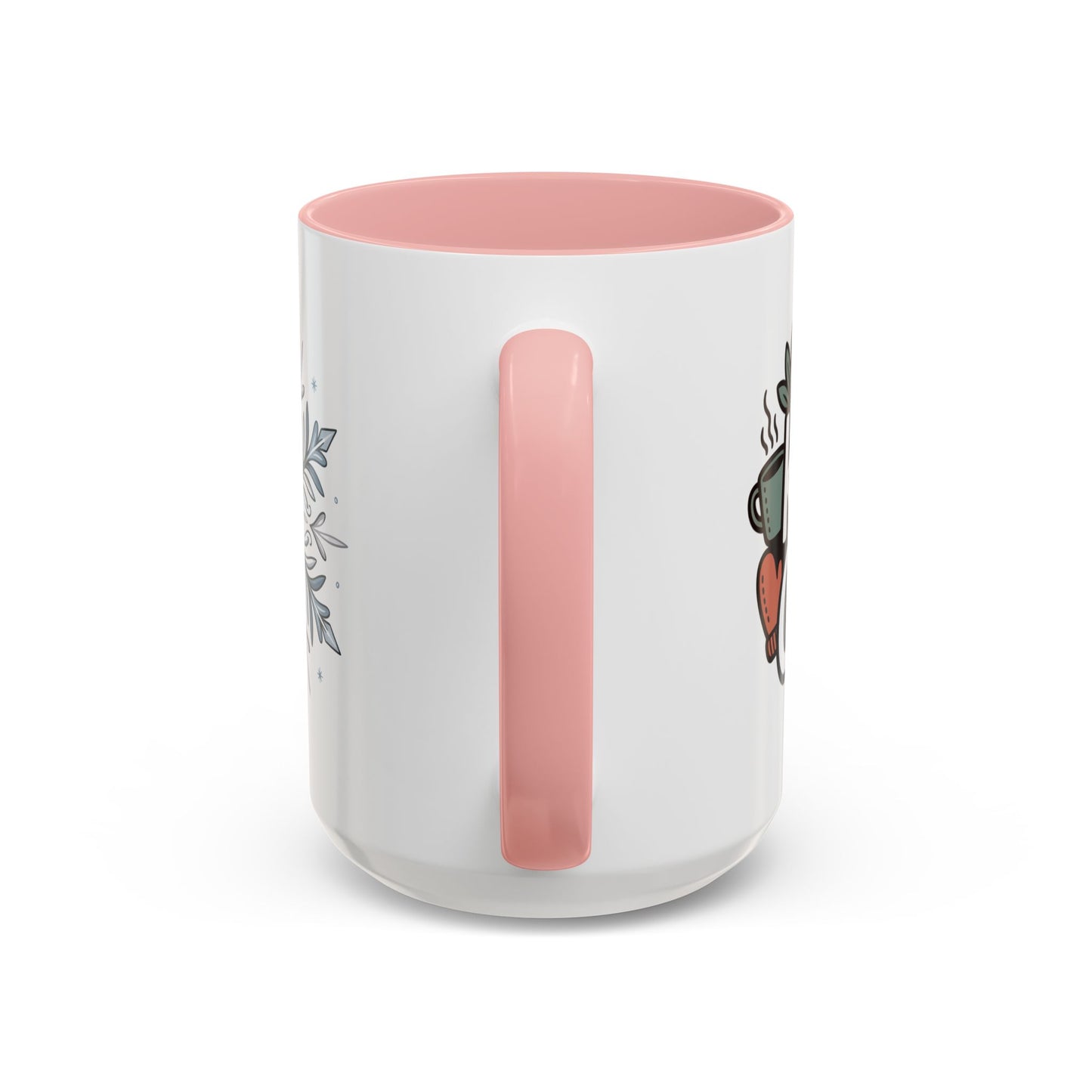 Cozy Winter Accent Coffee Mug - Perfect Gift for Hot Beverage Lovers, Seasonal Decor, Snowflake Design, Winter Mug, Holiday Cheer