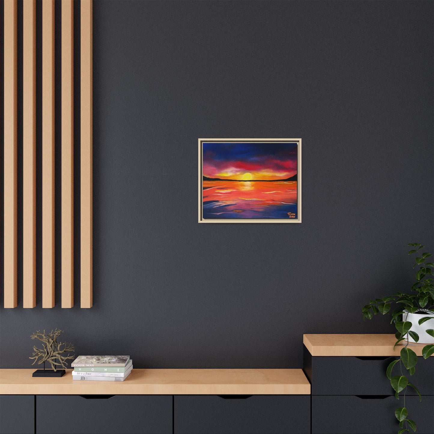 Coastal Dreams - Framed Canvas Print Printify