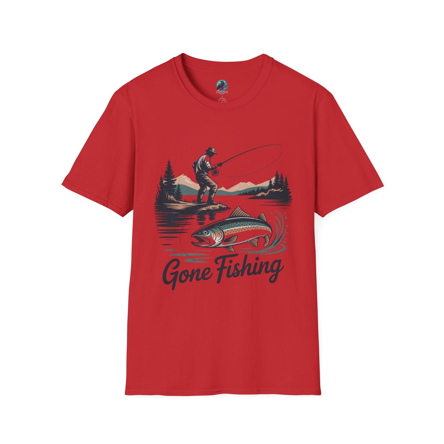 Gone Fishing Softstyle T-Shirt | Perfect for Anglers, Gifts for Fishermen, Outdoor Enthusiasts, Birthday, Father's Day!