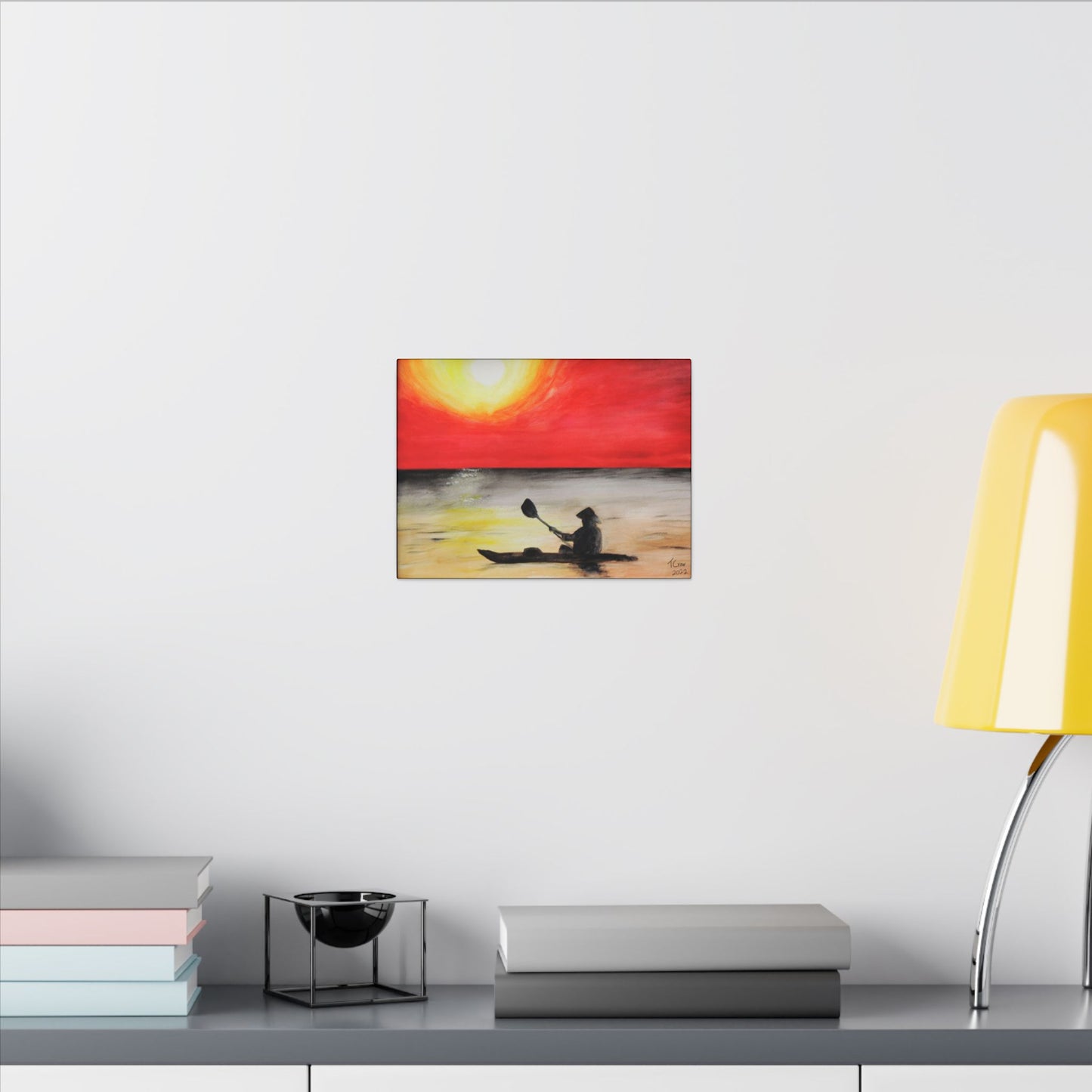 Kayaker at Sunset - Canvas Print
