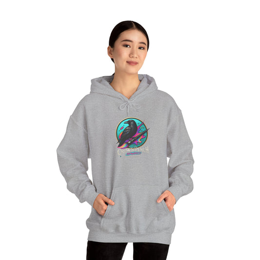 Crow's Perch Artworks Graphic Hoodie, Cozy Sweatshirt Gift, Stylish Layering Piece, Everyday Fashion Statement