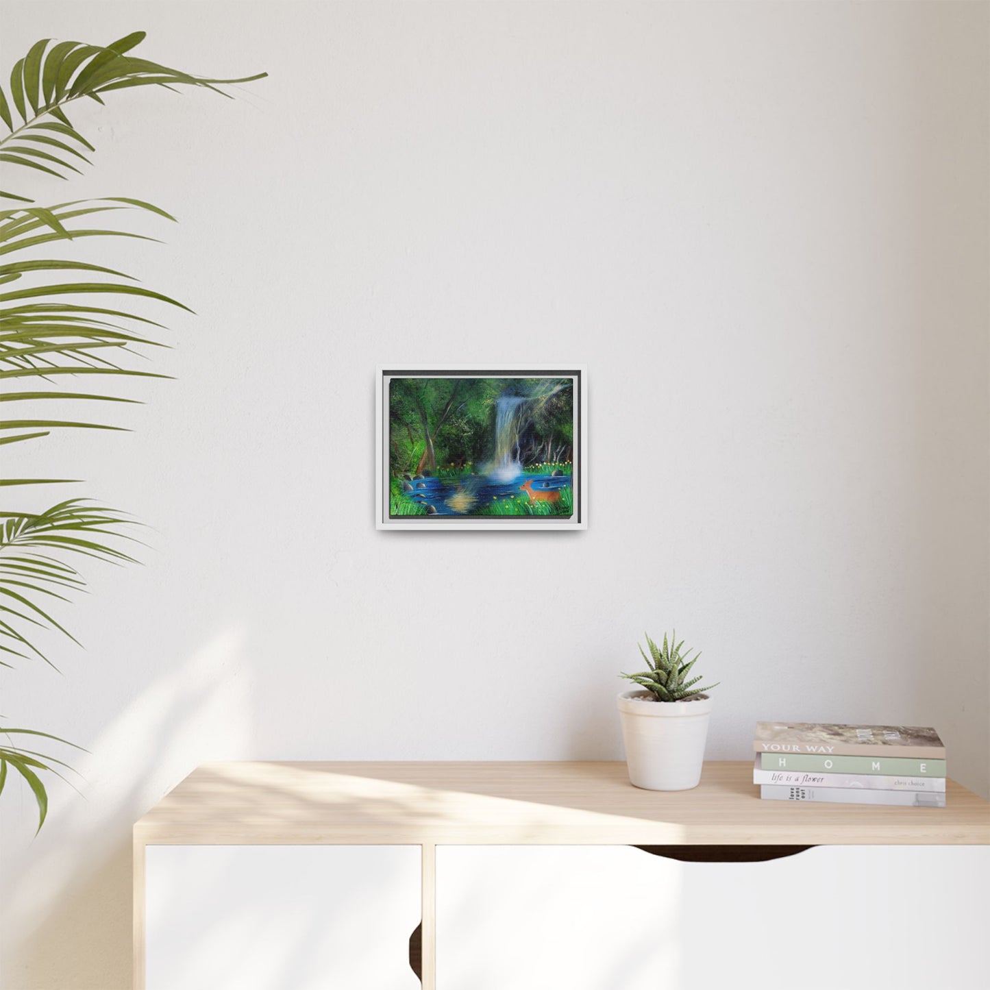 Serene Escape - Framed Canvas Print