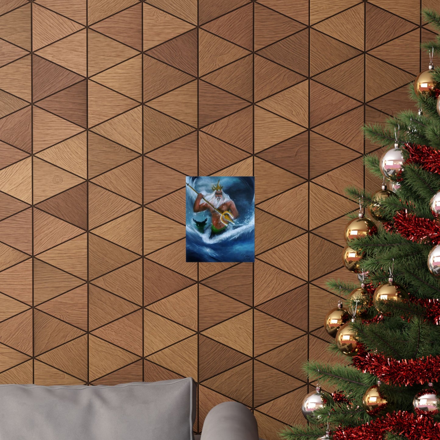 Trident of Final Tides - Matte Poster Print