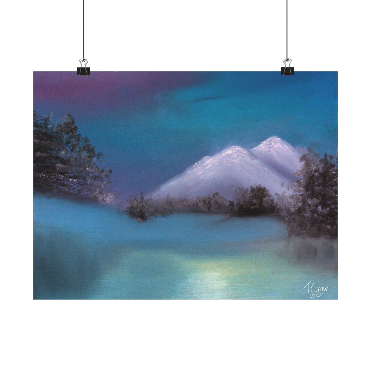 Winter's Light - Matte Poster Print Printify