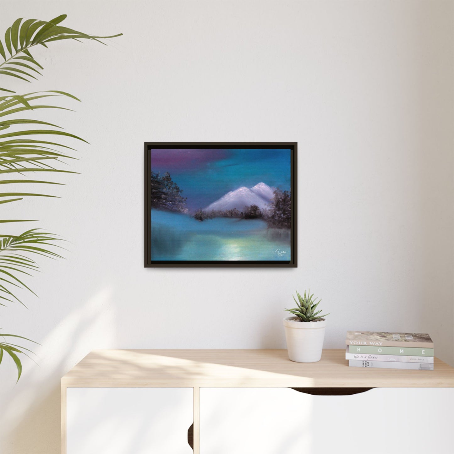 Winter's Light - Framed Canvas Print