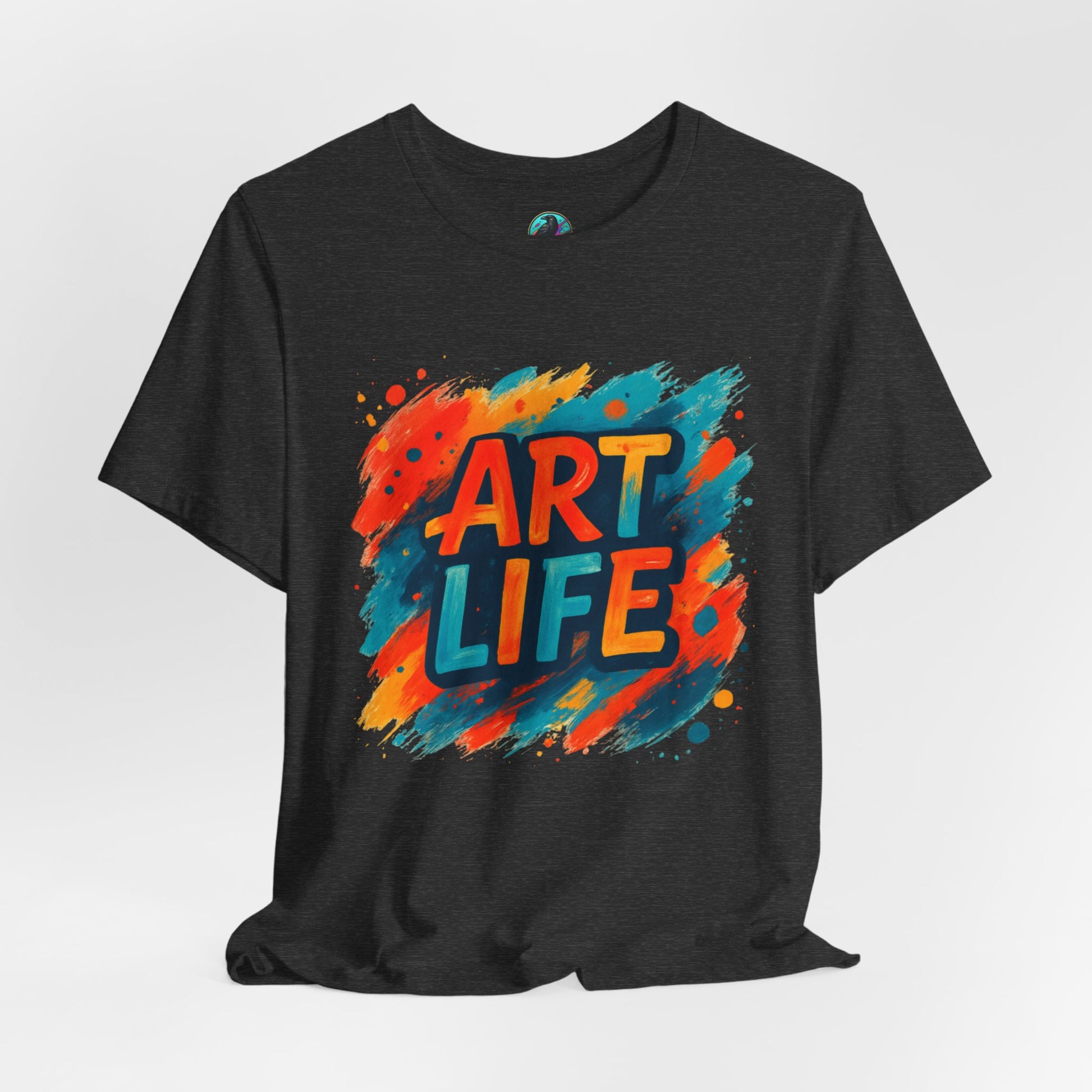 Art Life Graphic Tee - Colorful Painter Brushstroke T‑Shirt Printify
