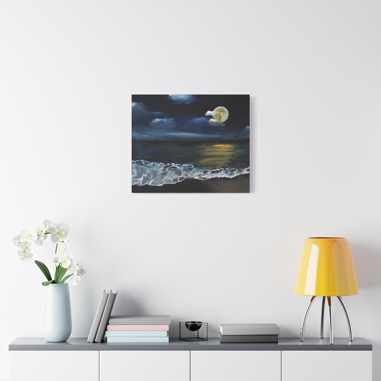 Moonlight Ocean - Canvas Print