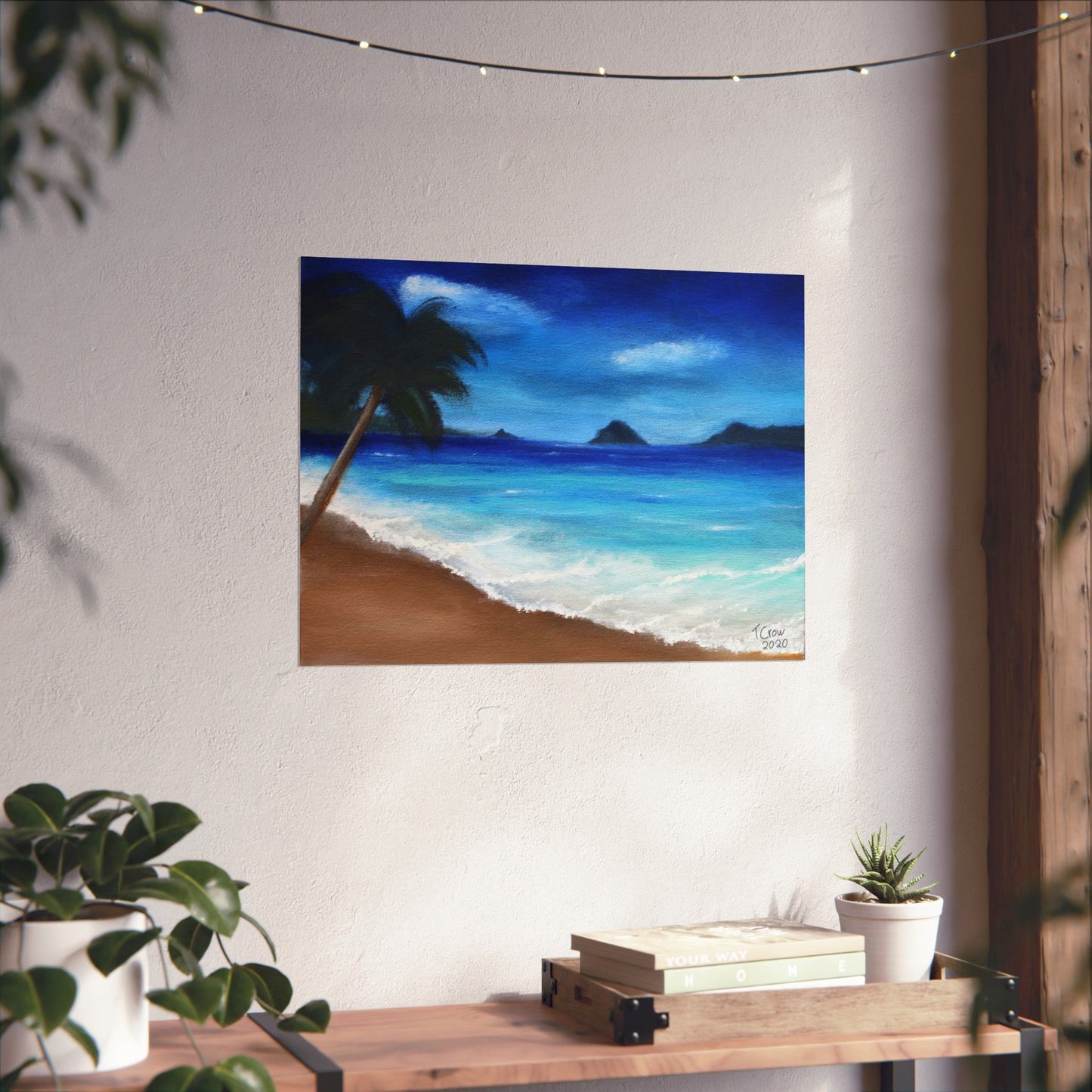 Tropical Beach - Matte Poster Print