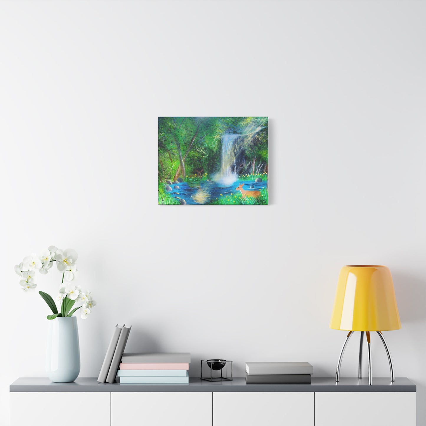 Serene Escape Canvas Print, Serene Landscape Art, Forest Decor, Tranquil Home Wall Art, Gifts for Nature Lovers