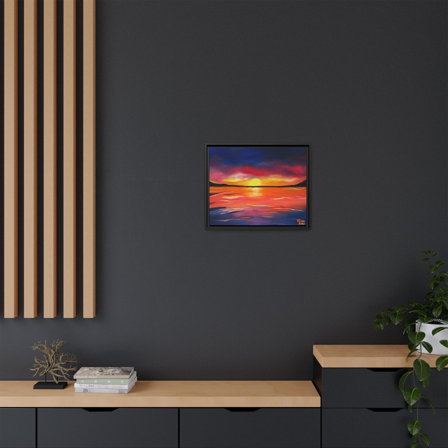 Coastal Dreams - Framed Canvas Print Printify