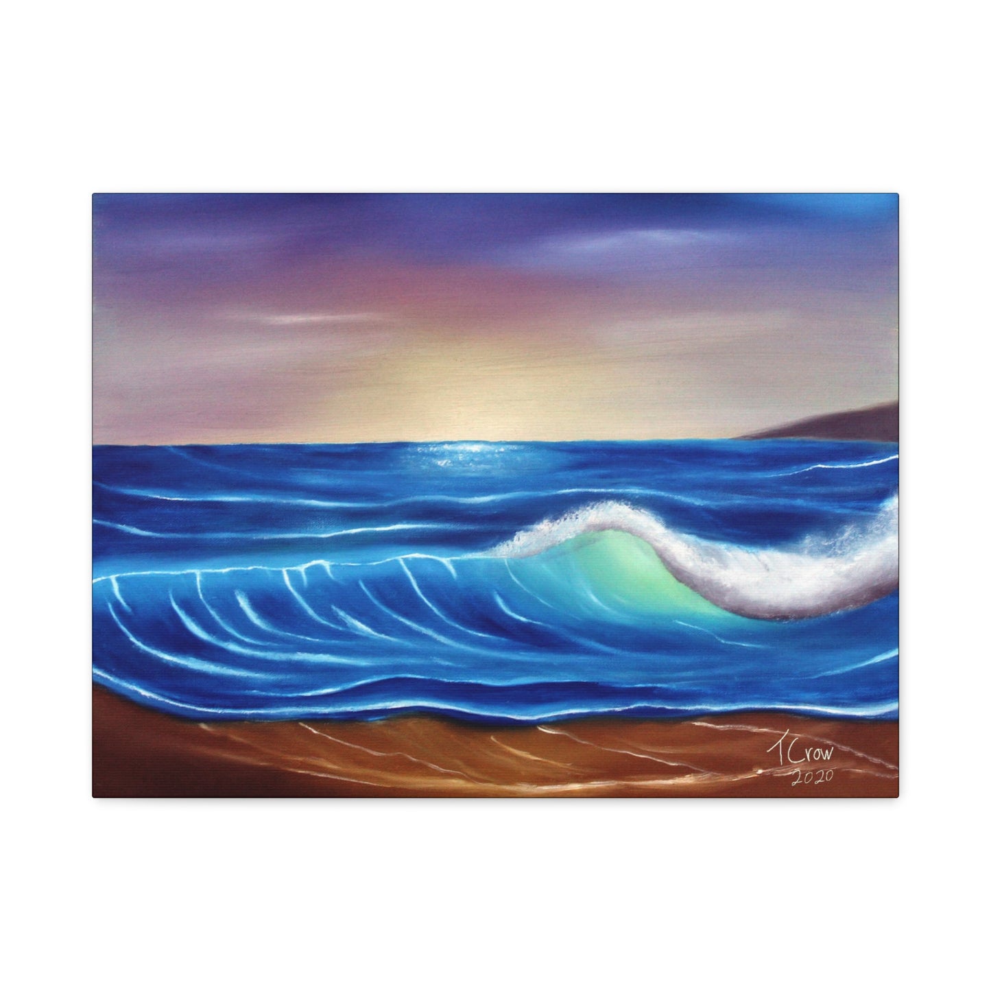 Ocean Wave Art Canvas Print - Coastal Decor for Beach Lovers