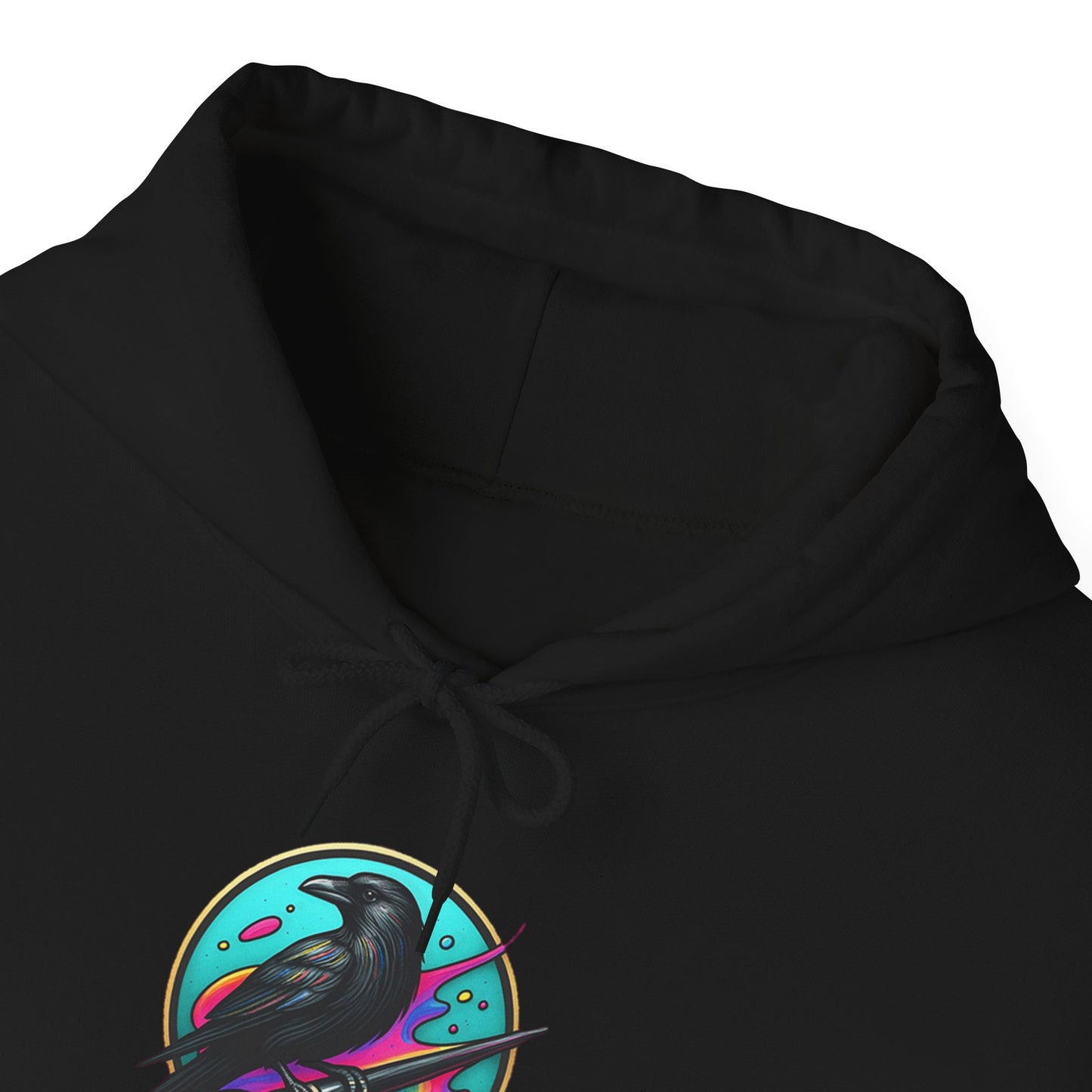 Crow's Perch Artworks Graphic Hoodie, Cozy Sweatshirt Gift, Stylish Layering Piece, Everyday Fashion Statement
