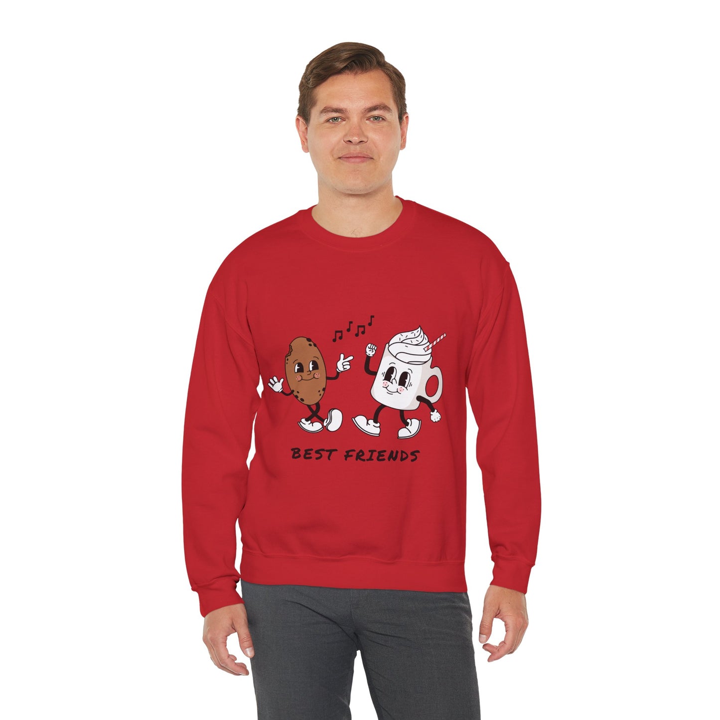 Best Friends Crewneck Sweatshirt, Cute Gift for Friends, Cozy Unisex Sweatshirt, Casual Layering Top, Friendship Apparel