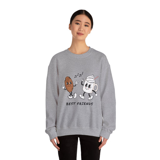 Best Friends Crewneck Sweatshirt, Cute Gift for Friends, Cozy Unisex Sweatshirt, Casual Layering Top, Friendship Apparel