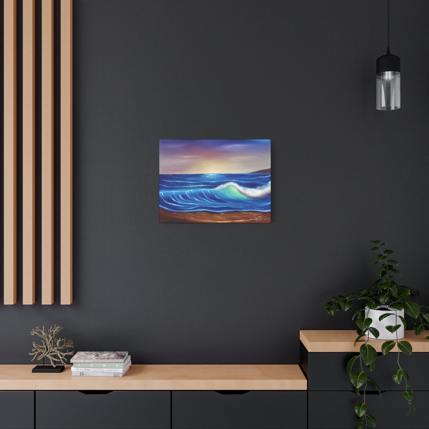 Ocean Wave Art Canvas Print - Coastal Decor for Beach Lovers