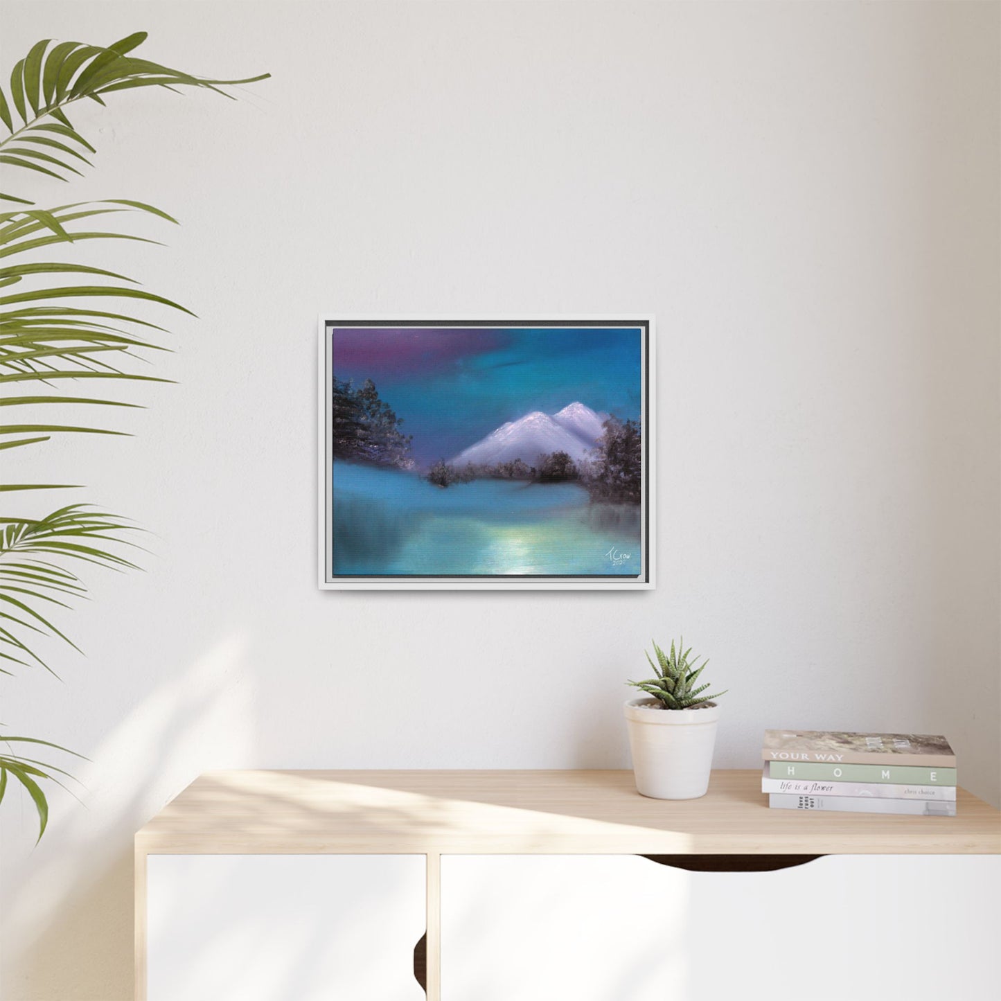 Winter's Light - Framed Canvas Print