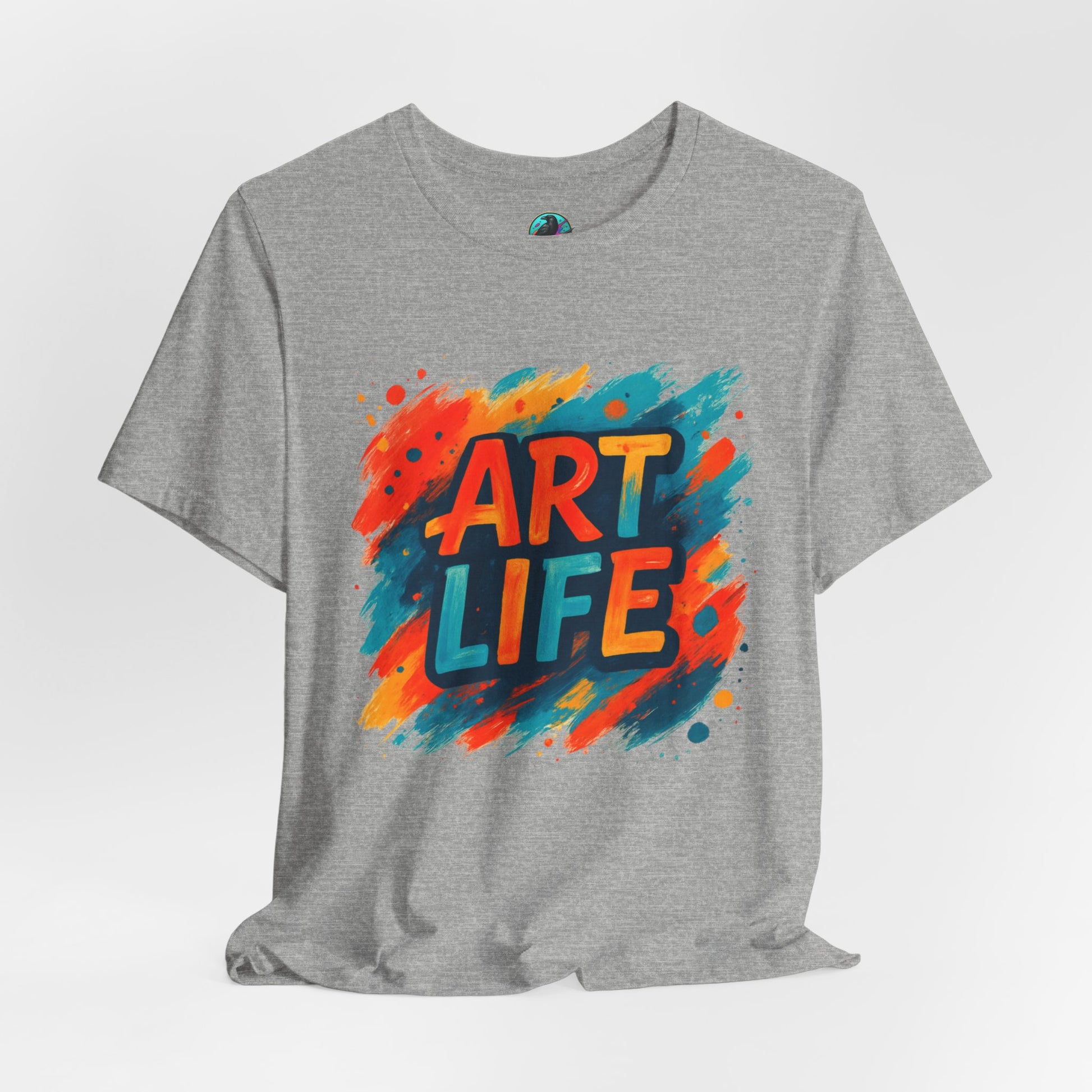 Art Life Graphic Tee - Colorful Painter Brushstroke T‑Shirt Printify