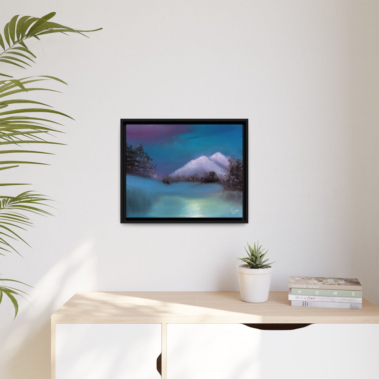 Winter's Light - Framed Canvas Print