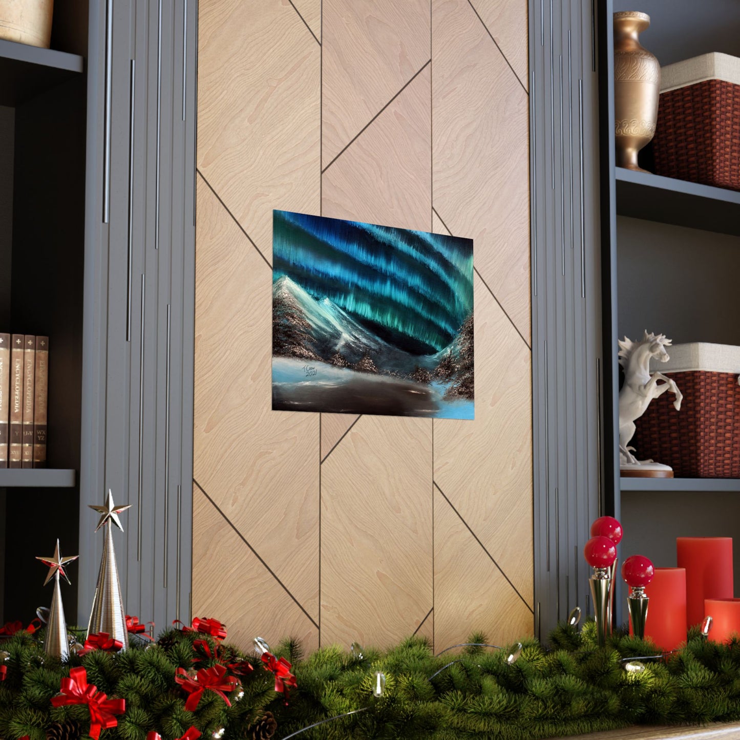 Frozen Sky's Glow - Matte Poster Print