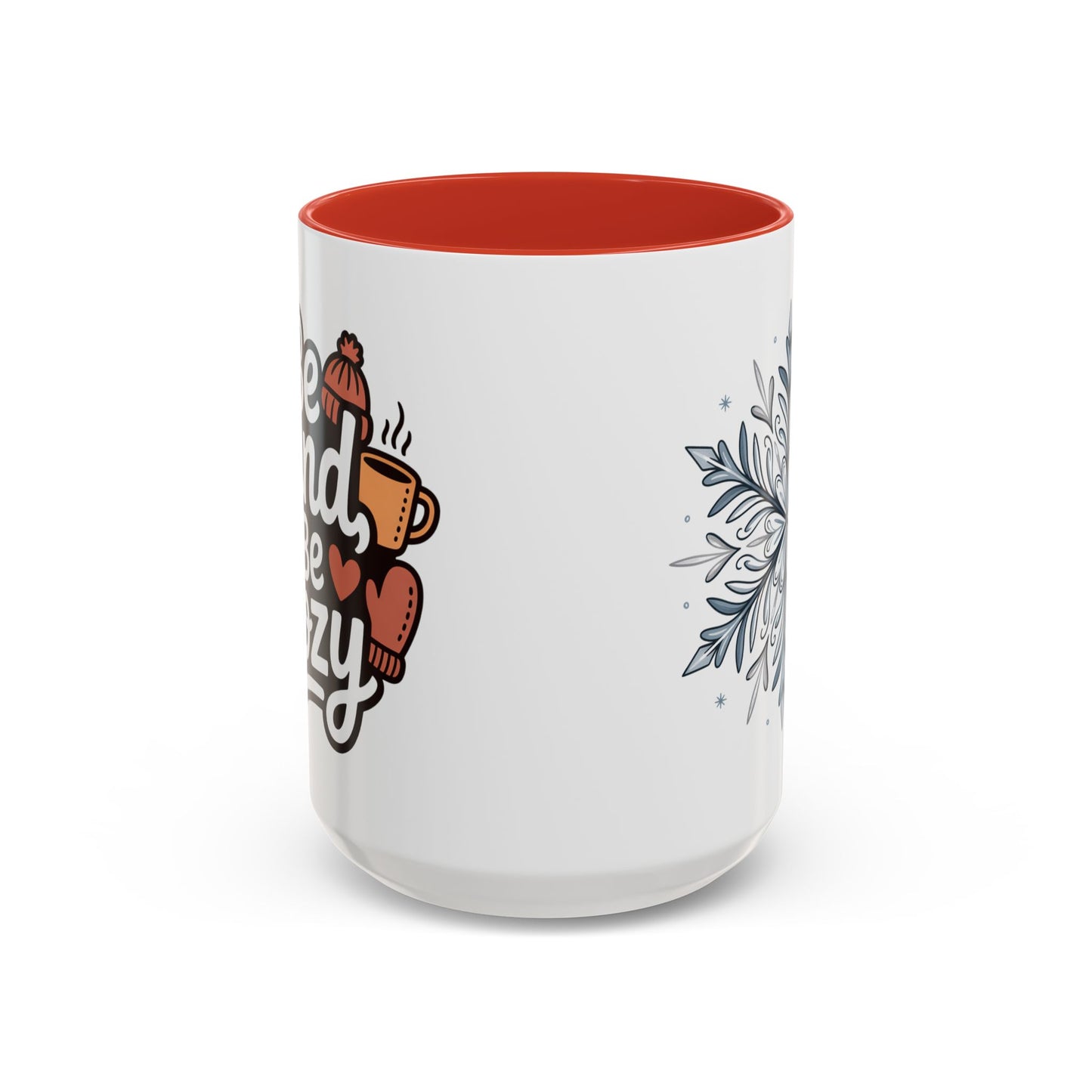 Cozy Winter Accent Coffee Mug - Perfect Gift for Hot Beverage Lovers, Seasonal Decor, Snowflake Design, Winter Mug, Holiday Cheer