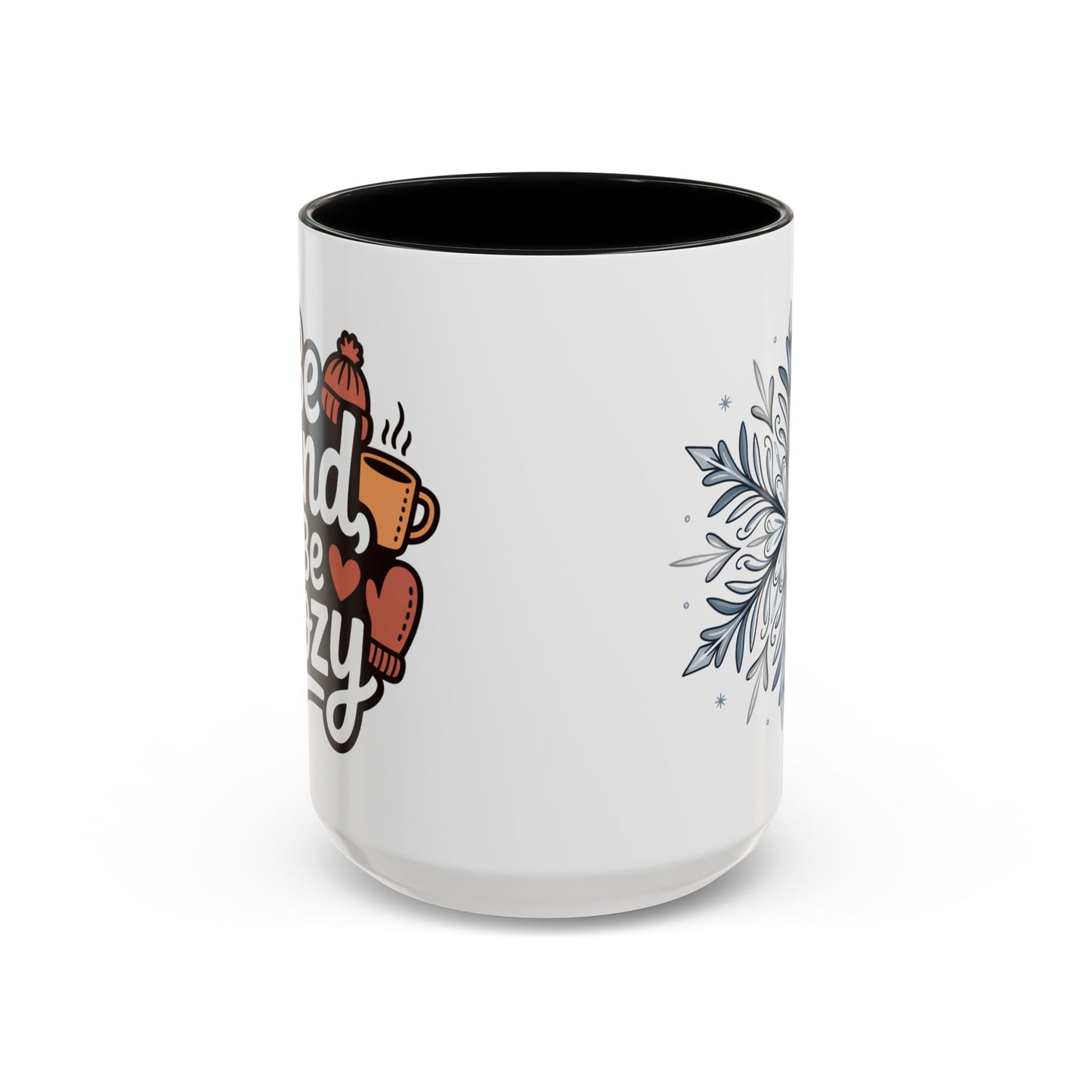 Cozy Winter Accent Coffee Mug - Perfect Gift for Hot Beverage Lovers, Seasonal Decor, Snowflake Design, Winter Mug, Holiday Cheer