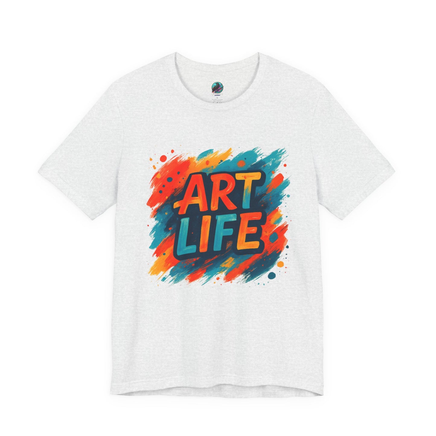 Art Life Graphic Tee - Colorful Painter Brushstroke T‑Shirt Printify